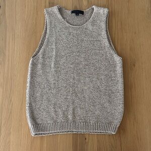 Zara rustic knit top, sleeveless, sand/tan colored. Size L. Lovingly worn